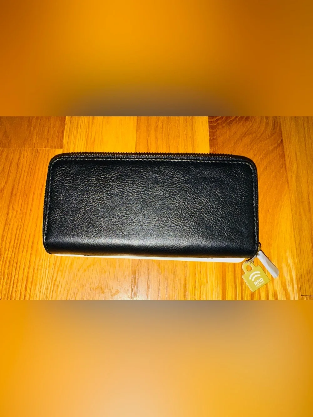 Fossil Black Pebbled Leather Wallet RFD Protection